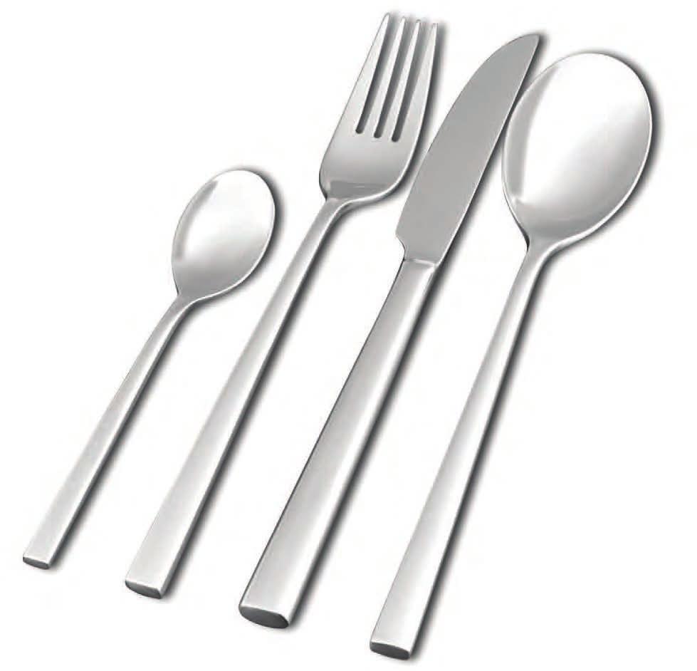 Living all satin 110650 209 5.8 Table Spoon 110651 210 5.8 Table Fork 110672 238 - Table Knife HH 110652 230 CR Table Knife Mono 110653 139 4.3 Coffee Spoon 110654 187 5.