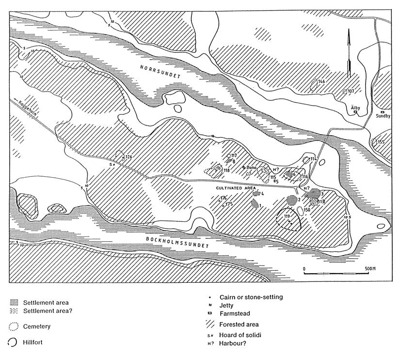Fig. 3. Field monuments on Helgö.