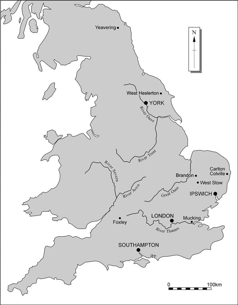 Fig. 1. Location map of archaeological sites mentioned in the text.