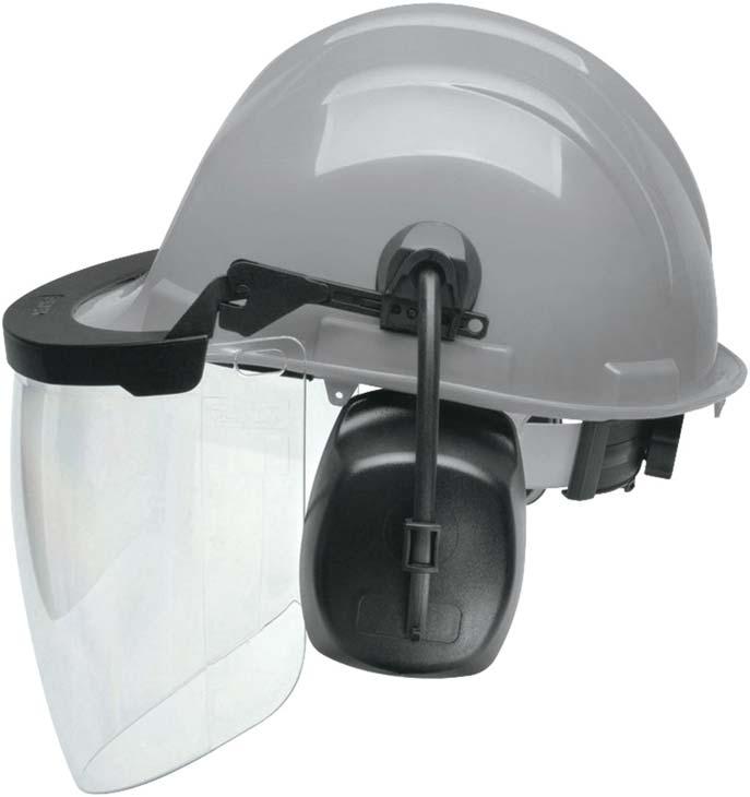 HEAD/FACE PROTECTION Add face and hearing protection with ELVEX QuickSnap System in Only ELVEX allows you to add face