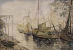 Page: 5 35 CONTINENTAL SCHOOL, OIL ON CANVAS (RELINED) [late 19th/early 20th century], signed indistinctly Untitled, Marine