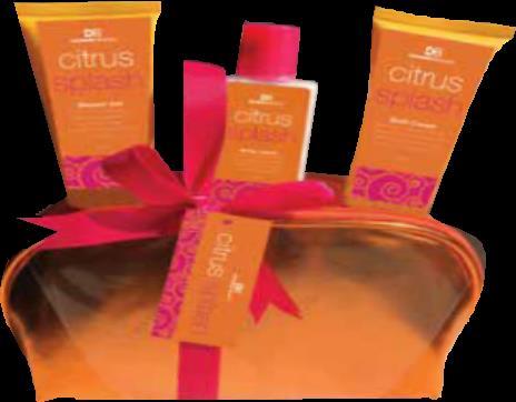 B DB CITRUS SPLASH DELUXE KIT The deluxe kit contains shower gel, bath crystals, shower cream, body lotion, body scrub