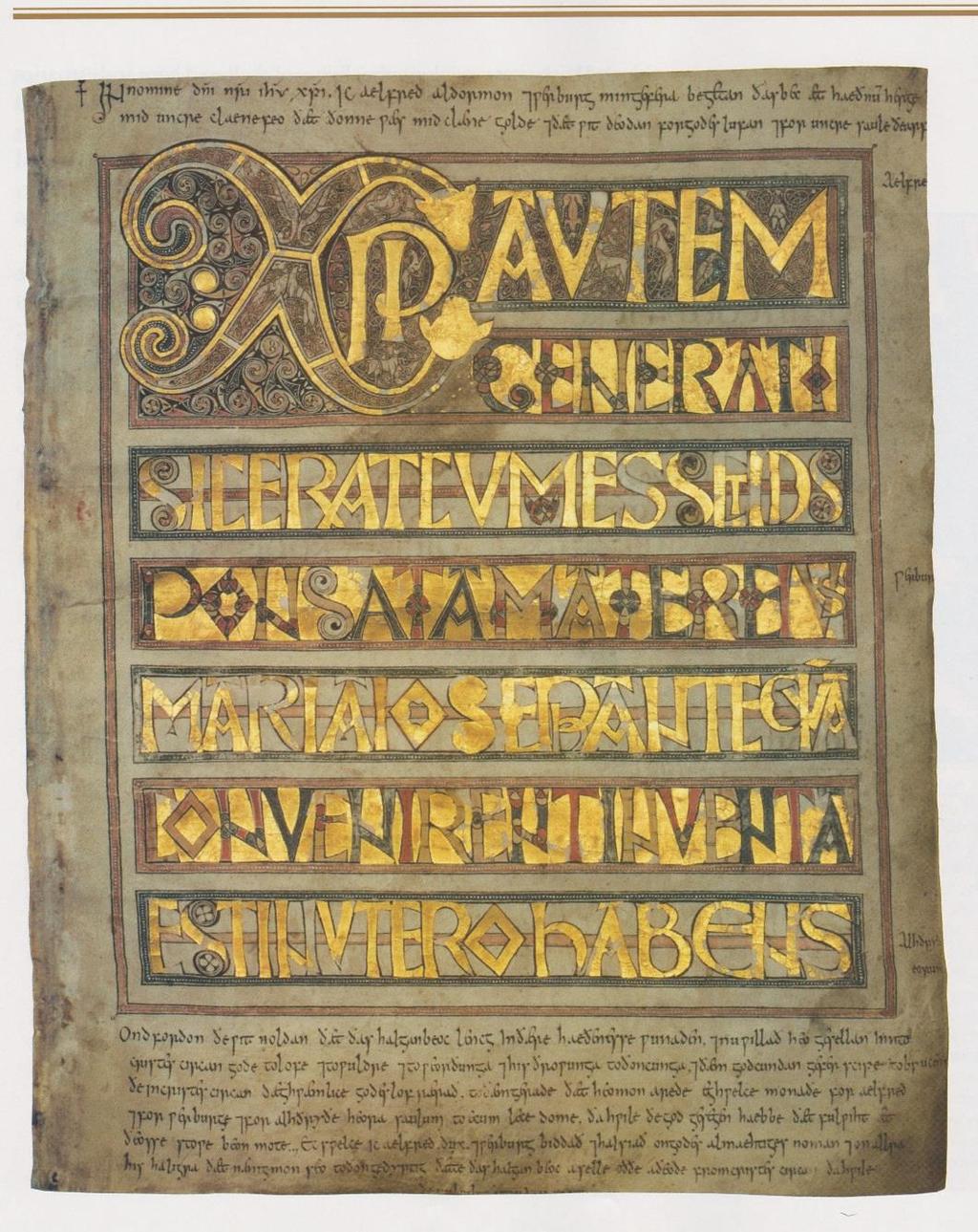 Or this? Codex Aureus of Canterbury, mid-8 th century. Folio 10 recto.