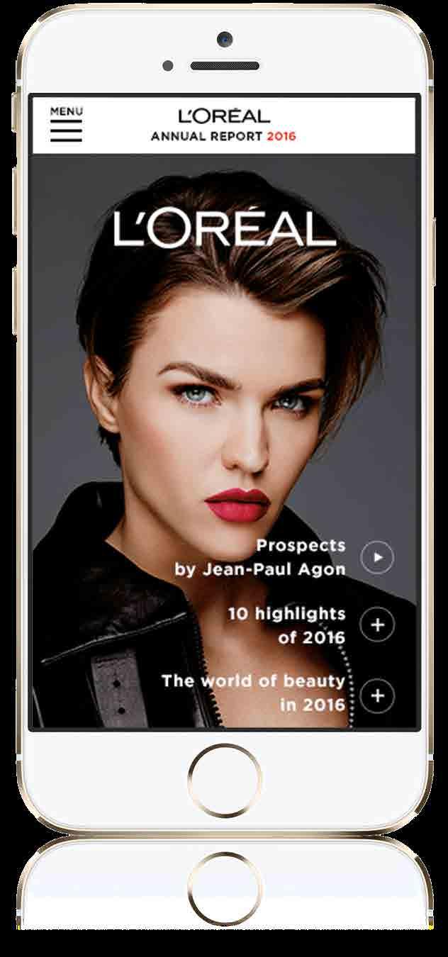 Consult all the 2016 publications Discover more content online at loreal.