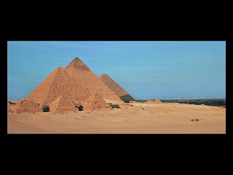 Architectural Simulation: Mastaba to Pyramid Web Resource: PBS Nova site on the Pyramids of Giza The Great Pyramids of Giza, Egypt.