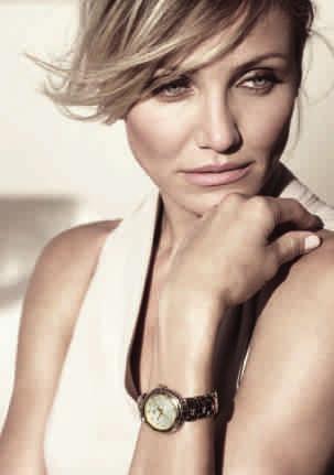 48 ARTS & WATCHES europa star Cameron Diaz for TAG Heuer slim, elegant dress watches to complete their looks.