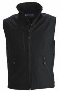 morgan and montana ladies and men s softshell vest Polyester Outer PU Film Microfl eece This Softshell garment is manufactured from a three layer composite fabric, which combines the benefits of