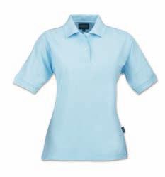 Classic ladies polo shirt with side   navy, pigeon blue, light blue S XXL (8-16)
