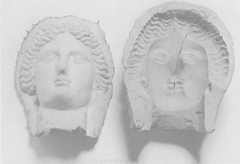17 Funerary head, cast and