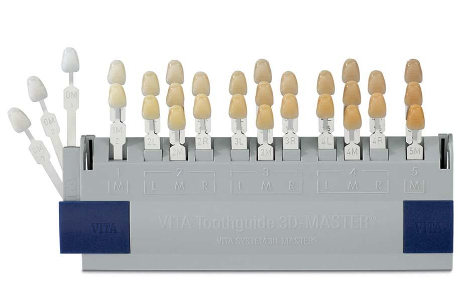 VITA Toothguide 3D-MASTER with BLEACHED SHADE GUIDE VITA Toothguide 3D-MASTER With the VITA Toothguide 3D-MASTER, all natural tooth shades can be determined accurately and systematically.