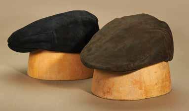 1 LEATHER COLLECTION STW199 Weathered Leather 8/4 Cap Black, Brown STW200 Weathered