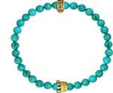 Q40-5297 6mm Turquoise Bead Bracelet