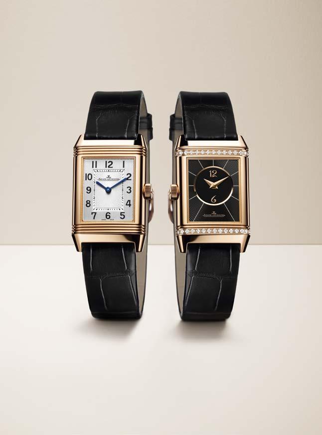 REVERSO Reverso Classic Small Duetto Art Deco dial Framed by its three legendary gadroons, the front displays pure, geometrical lines that epitomise the Art Deco style of the watch.