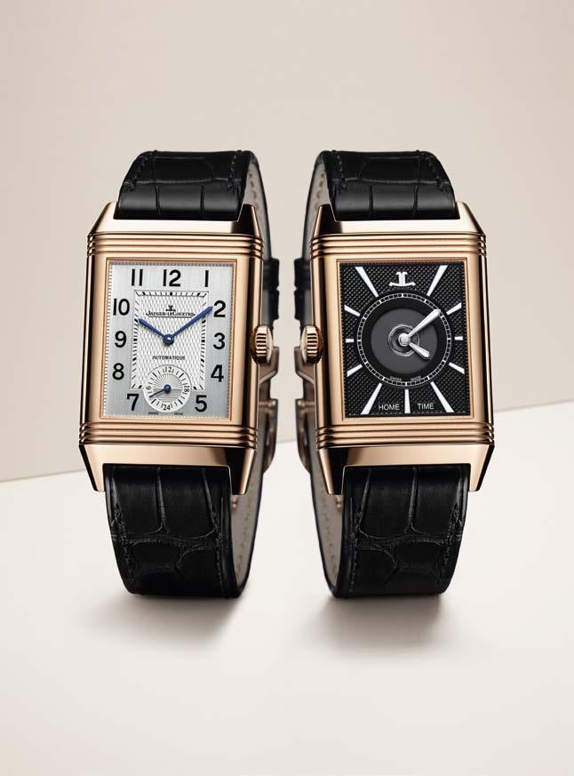 REVERSO Reverso Classic Large Duo An iconic face The front dial showcases a travel time zone with the signature Art Deco lines of the Reverso.
