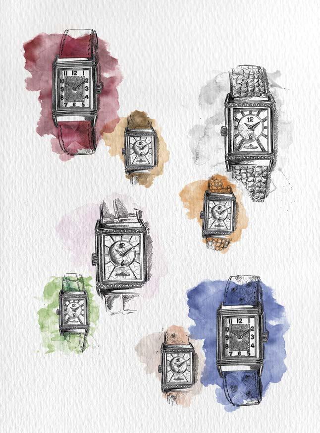 REVERSO STRAPS A palette of colours and materials to adorn the strap on your wrist In a fanciful mood?