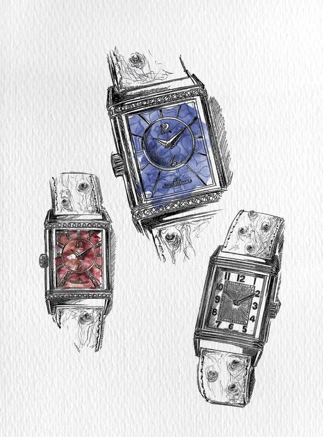 REVERSO DIALS Infuse your watch with the face of your dreams The backs of the Duetto and Duo models enable you to express yourself through a range of dials in various colours and materials such as
