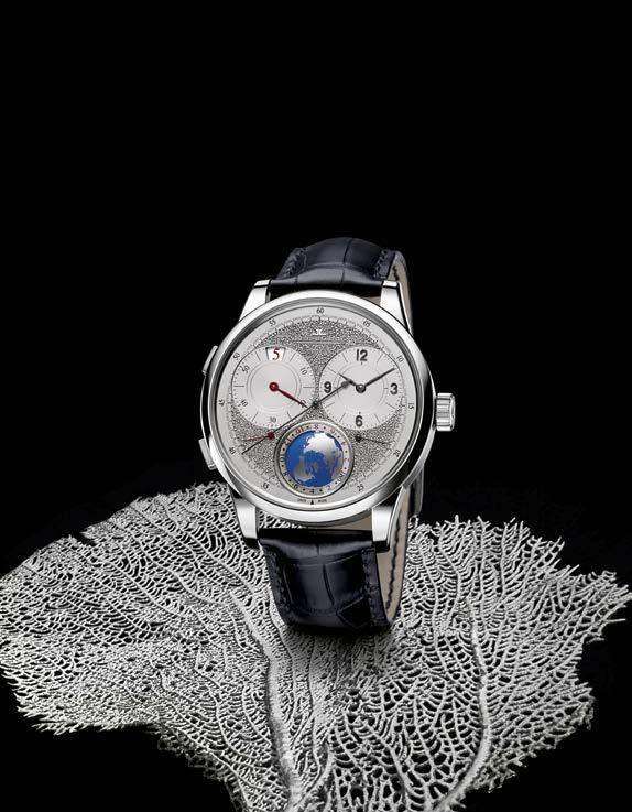 Duomètre A revolutionary horological concept behind a refined and restrained aesthetic Inspired by the dream of pushing watchmaking boundaries, the Dual-Wing concept invented by Jaeger-LeCoultre is