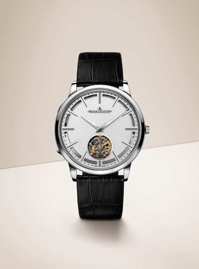 HYBRIS MECHANICA Master Ultra Thin Minute Repeater Flying Tourbillon Non-stop repetition For this exceptional minute repeater watch, the Jaeger-LeCoultre artisans have developed an ingenious system