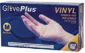 QUALITY RATED: GOOD GlovePlus Powder Free, Smooth, Vinyl Gloves Vinyl powder free gloves contain no latex proteins. Made from clear vinyl (PVC). Non-medical use only.