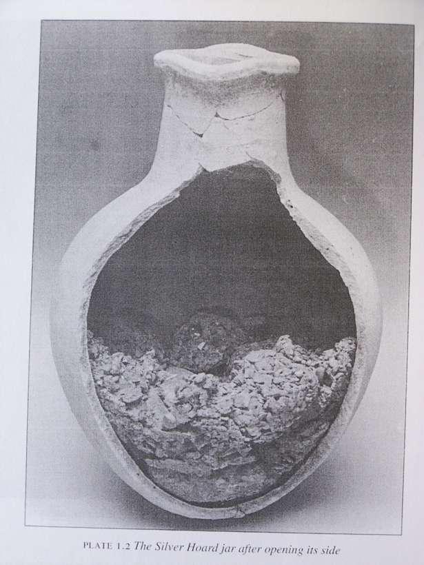 To hoard is human: Hack silver hoard placed in linen bundles inside a jug, Tell Dor, c.
