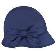 resistant Fleece lining Rollable and packable B1784H Celeste Brim: Front 4 Back 3 Black* Wide brim rain hat Self band & D-rings Water resistant Fleece lining Rollable & packable