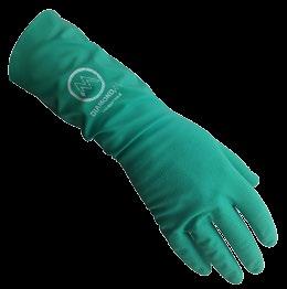 UNSUPPORTED NITRILE GLOVES 11 mil Green Nitrile Unlined,