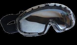 96/PR 3000 Series Safety Glasses Sleek wraparound design with rubberized temples and nose piece Protective polycarbonate lens provides impact resistance Meets ANSI Z87.
