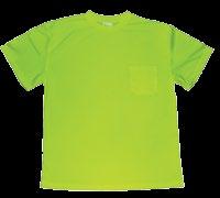 54/EA Hi-Vis T-Shirt, Non Rated 100% Polyester, solid jersey fabric, non-reflective