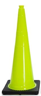 64 / EA 28 Orange cone with 4 and 6 reflective collars, 7lbs.