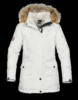 Vislon Zipper Sherpa Fleece Lining Removable Faux Fur Trim External Full-Length Storm Flap with