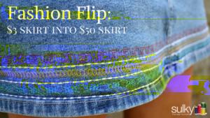 Fashion Flip: Turn A $3 Denim Skirt Into A $50 Skirt! Fashion Flip: Turn a $3 Denim Skirt into a $50 Denim Skirt Here is another great Fashion Flip!