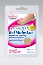 This soft, gel shield cushions and protects sore bunions from pressure and friction.
