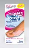 prevent friction and relieve pressure on sore bunions. Interchangeable for left or right foot. One Size Fits Most.