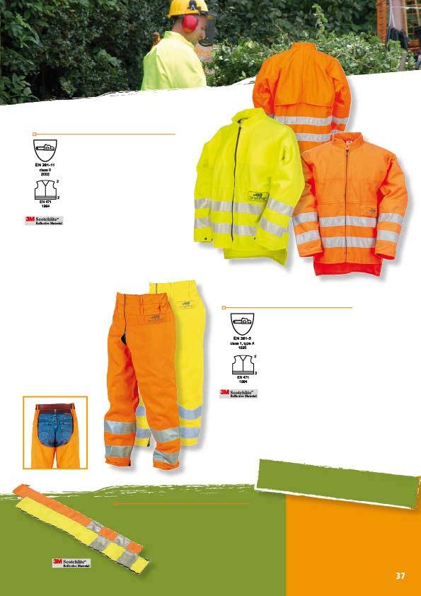 1SJ9 HIGH VISIBILITY JACKET WITH PROTECTION AT ARM AND SHOULDERS European standard EN 381-11 class 0 High visibility EN 471 class 2 Protection at the arms and shoulder / Back ventilation / Sleeves