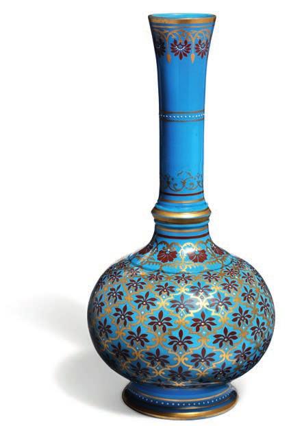 831 831 THE 6TH ARTEL, MOSCOW 1908-1917 A Russian "stil modern" silver-gilt and shaded cloisonné enamel kovsh, of traditional form with raised prow and hook handle, enameled with brightlycoloured