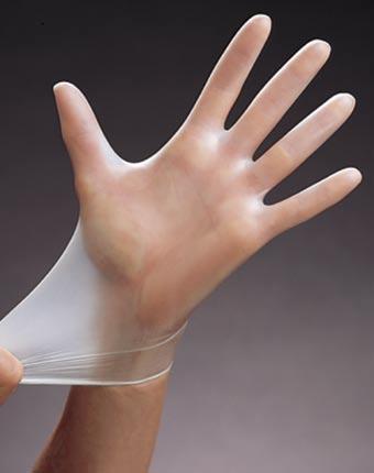 Form fitting for added comfort. VINYL/SYNTHETIC Vinyl Exam Gloves 100% latex free 5.
