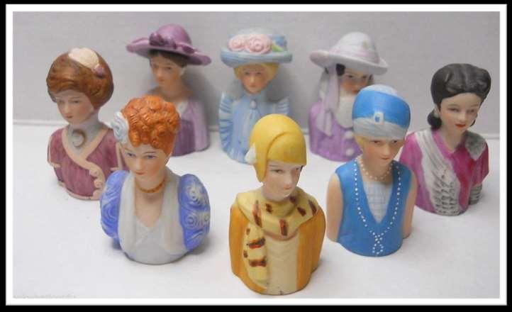 Although these figures probably could not technically be used as thimbles, they were advertised as such and were extremely popular with collectors.