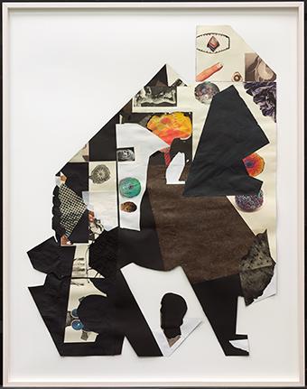 4 Luanne Martineau PEACH / CHEAP (2015) collage of printed and coloured papers on mat board 127 x 95.8 cm.
