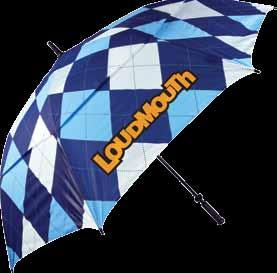 LOUDMOUTH Haas-Jordan's innovative printing and Loudmouth Golf's creative and eccentric designs met on a natural collision course to combine and produce the industry's most exciting umbrellas.
