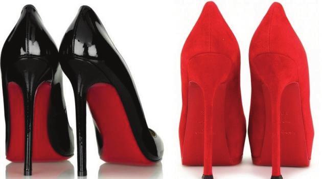 1342 Vol. 105 TMR Any female anywhere in the world with any awareness of fashion will immediately know that the shoe on the left is a CHRISTIAN LOUBOUTIN shoe. But the shoe on the right?