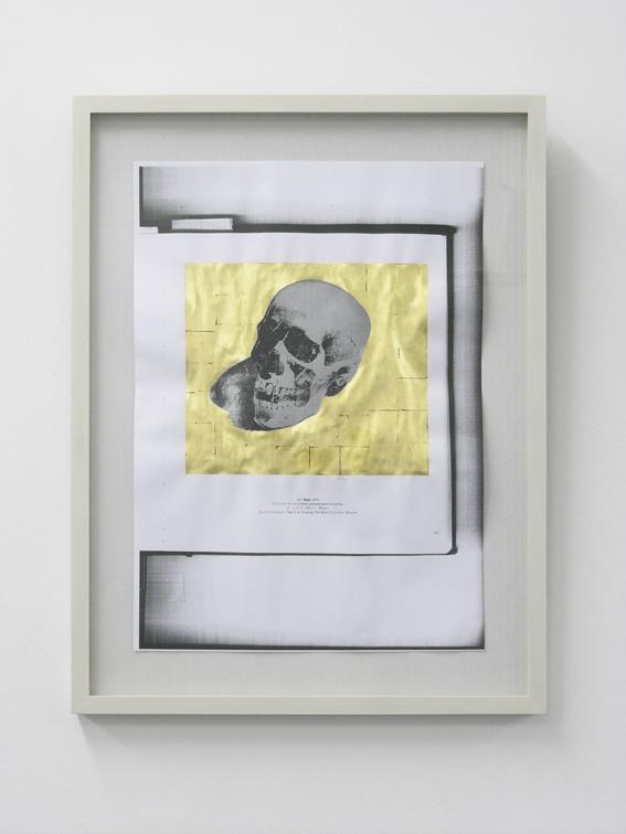 Skull (Icon after Warhol), 2009 beaten gold on