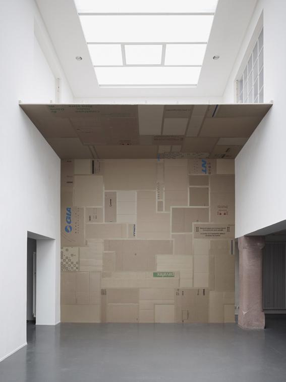Installation view of the exhibition antiplastic at Badischer Kunstverein Karlsruhe Provisorische