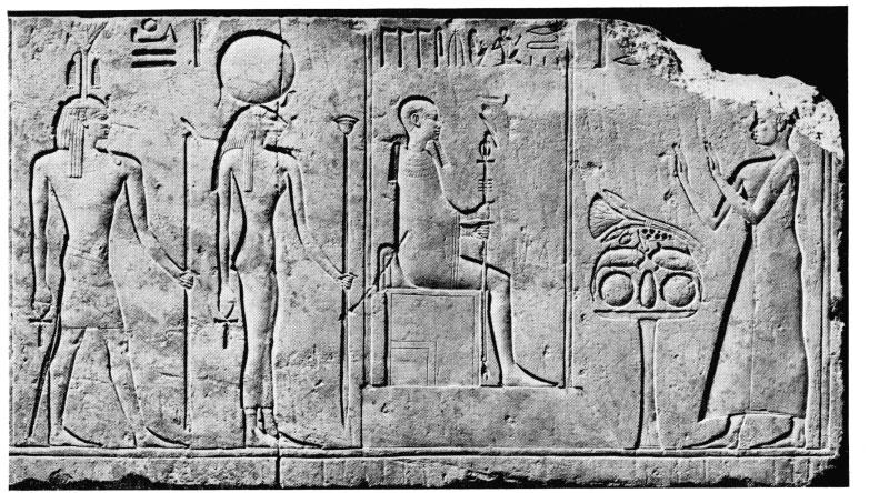 BULLETIN OF THE MUSEUM OF FINE ARTS XLVII, 23 Fig. 3. Limestone Relief (right half) Otis Norcross Fund it was about 450 B.C.