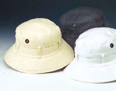 ADULT S HATS and CAPS 140-** Cotton twill camping hat w/eyelets and loops.