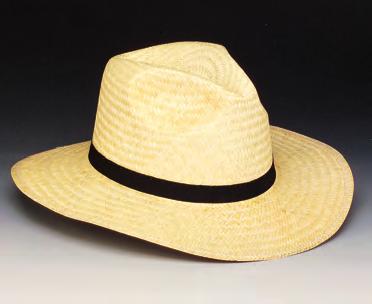639-17 Lightweight fine palm straw western hat