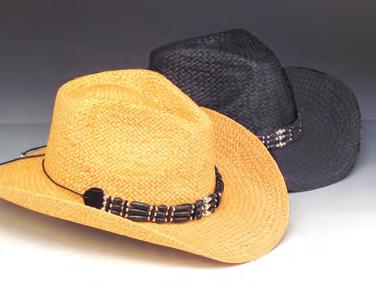 elastic one size fits most sweatband  600-37 Twisted seagrass gambler shape straw hat w/ cloth sun