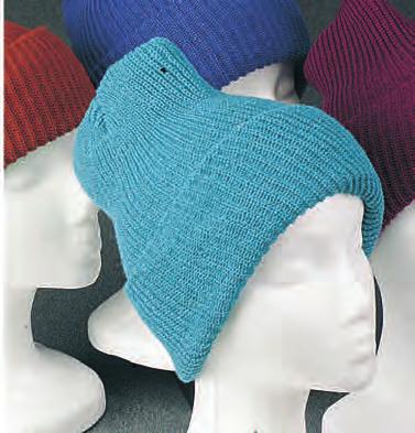 COLD WEATHER WATCH CAPS 783-98 Special acrylic knit cuff cap.