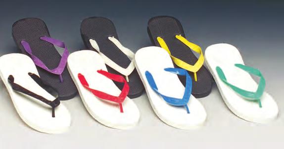 FOOTWEAR 913-3* Ladies fashion assortment of flip flops, assorted white and black soles with contrasting