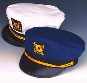 yacht cap, one color per 01 White, -17 Navy.
