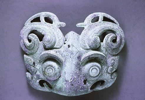 SLIDE NO.5 Taotie Mask Bronze Late Shang Dynasty 13th 11th century BCE, B60 B647 What is this object?